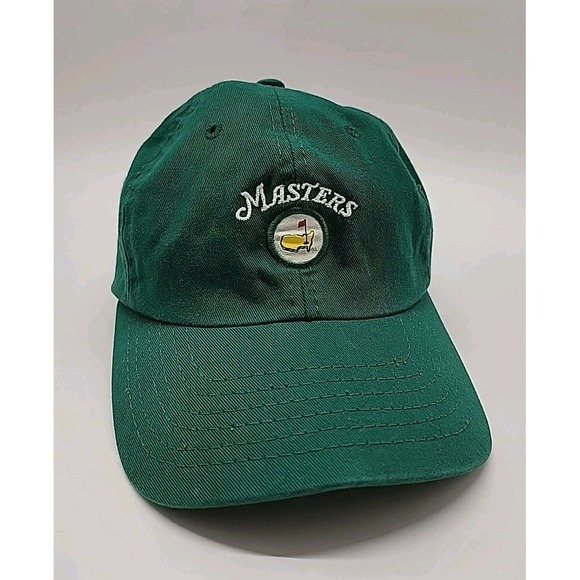 Vintage Masters Hat Men Strap Back Golf Flag American Needle USA Sports‎ Cap EUC